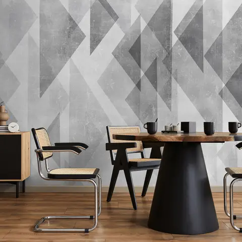 Trigon Geometric Shapes Wallpaper Mural