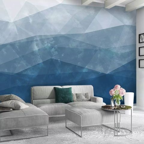 Abstract Geometric Shapes Wallpaper Mural