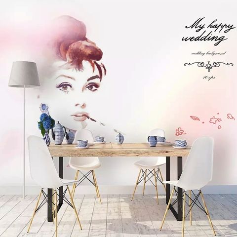 Artistic Audrey Hepburn Wallpaper Mural