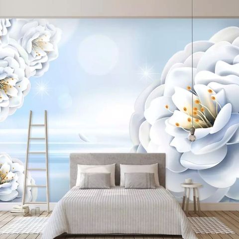 Abstract Art Floral Wallpaper Mural
