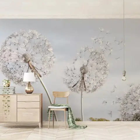 Dandelion Flowers Wallpaper Mural