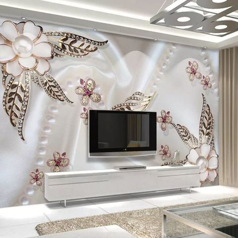 Pearl Flower Wallpaper Mural