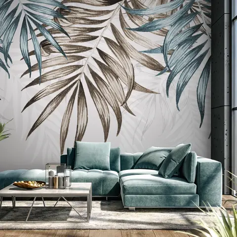 Vintage Palm Leaf Wallpaper Mural