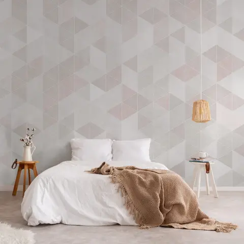 Scandinavian Style Pastel Geometric Design Wallpaper - STYLE 2
