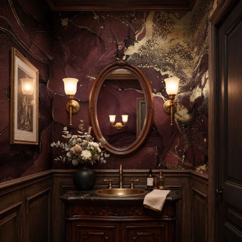 Modern Abstract Fluid Marble Wallpaper Mural