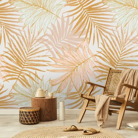 Lux Exotic Style Tropical Leaf Wallpaper Mural