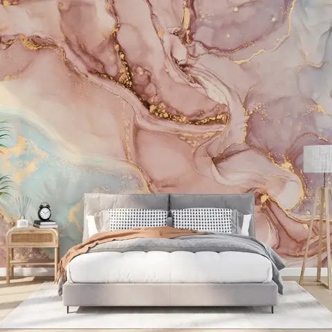 Soft Marble Abstract Art Wallpaper Mural