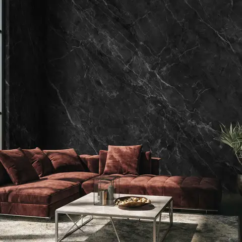 Dark Faux Marble Granite Slate Wallpaper Mural