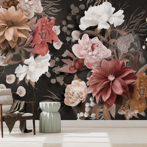 Download Enchanting Dark Floral Wallpaper  Wallpaperscom
