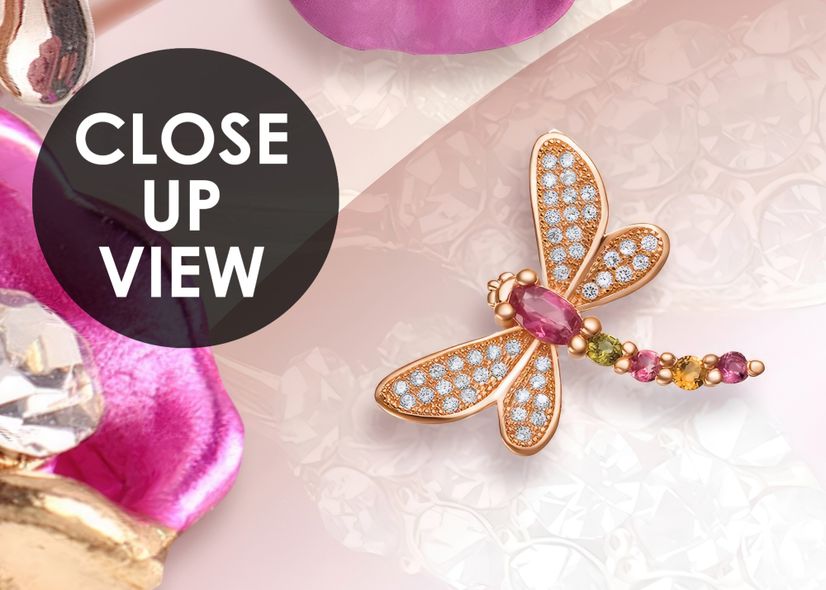 Pink Jewellery Lily Floral Wallpaper Mural
