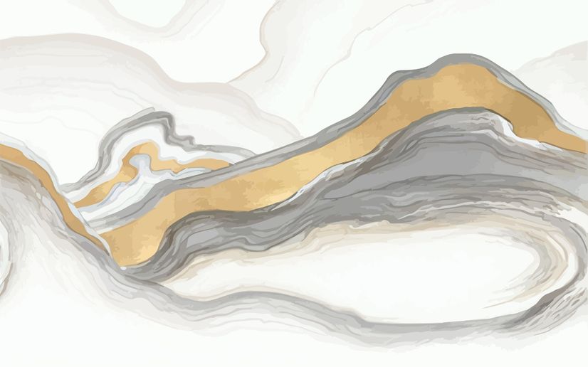 Abstract Smoke with Lines Wallpaper Mural