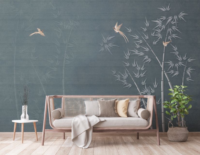 Watercolor Dark Forest Wallpaper Mural