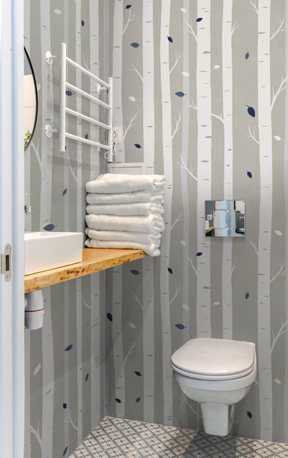 White Tree Branches Wallpaper Mural