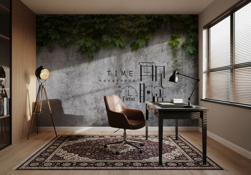 Nostalgic Ivy Leaf Wallpaper Mural