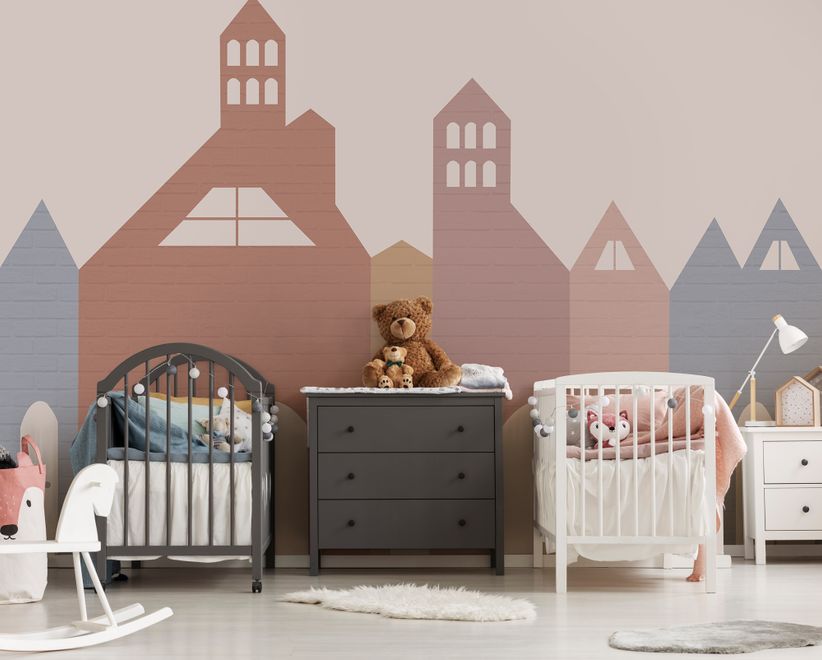 Colorful House Wallpaper Mural