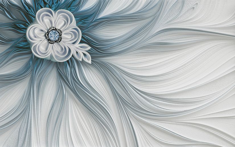 Luxury Flowers Wallpaper Mural