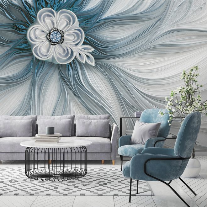 Luxury Flowers Wallpaper Mural