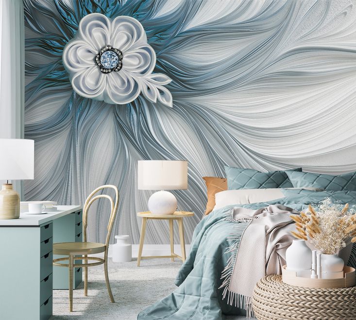Luxury Flowers Wallpaper Mural