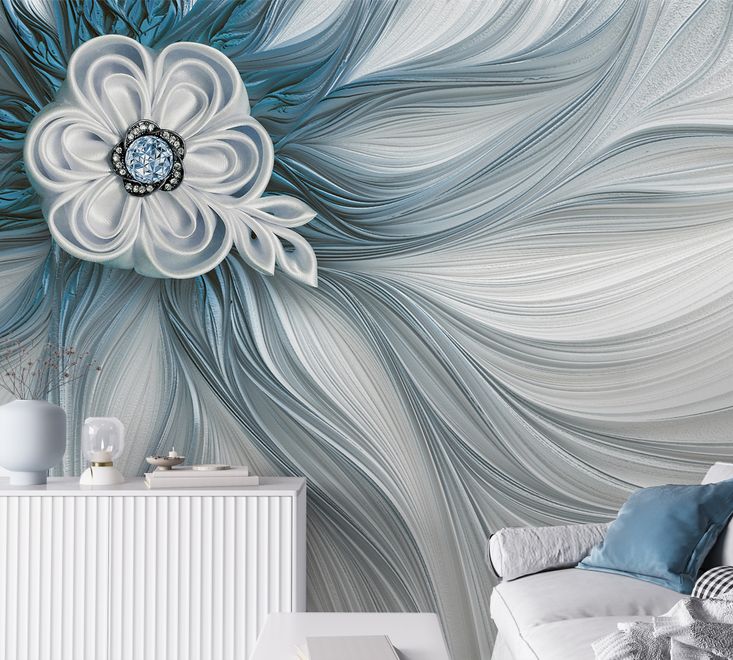 Luxury Flowers Wallpaper Mural