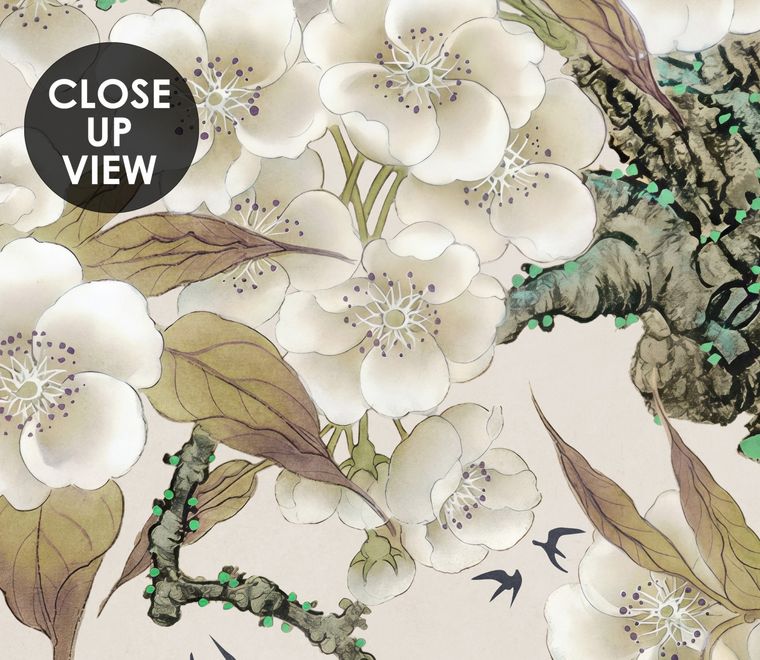 Retro Plum Blossom Wallpaper Mural
