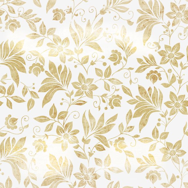 Damask Pattern Floral Art Wallpaper Mural
