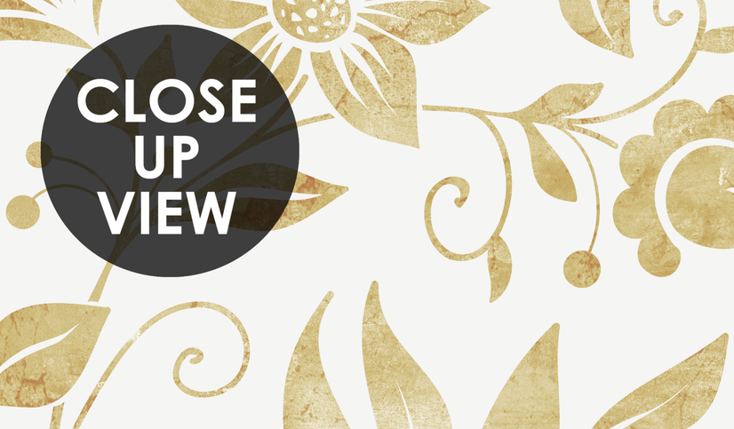 Damask Pattern Floral Art Wallpaper Mural