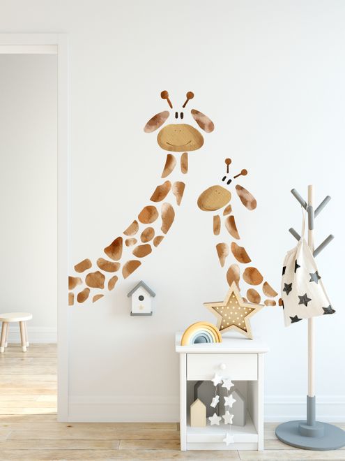 Cute Giraffe Wall Decal Sticker