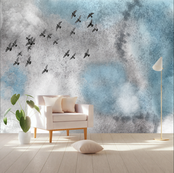 Watercolor Splash Art Wallpaper Mural