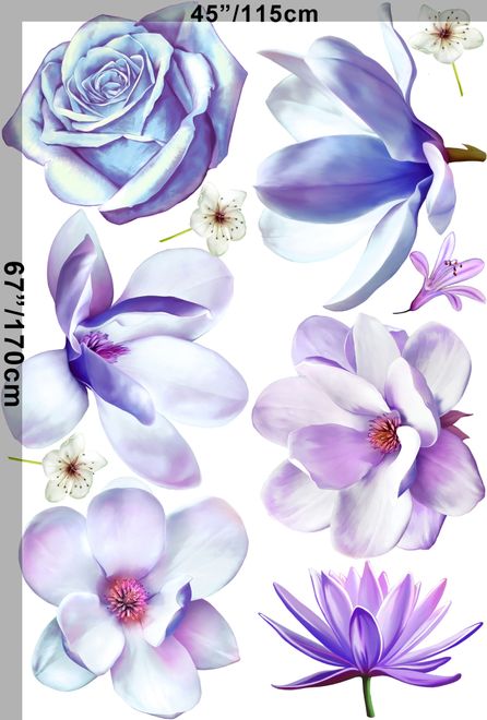 Purple Daisy Flower Sticker