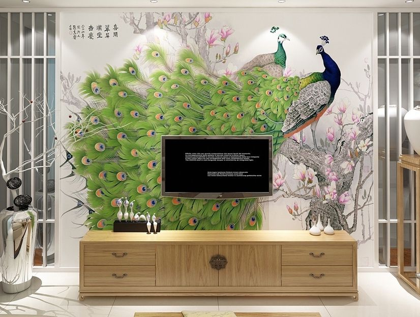 Peacock Wallpaper For Walls- My Indian Things – Myindianthings