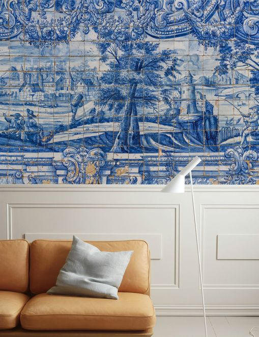 Chinoiserie Pattern Wallpaper, Customised Room Walls