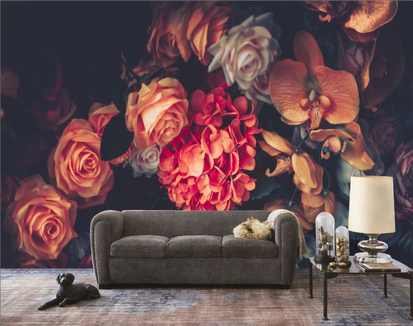 Beibehang Custom Wallpaper Living Room Background 3d Wallpaper Purple  Hydrangea Leaf Butterfly Photo Mural 3d Wallpaper Behang - Wallpapers -  AliExpress