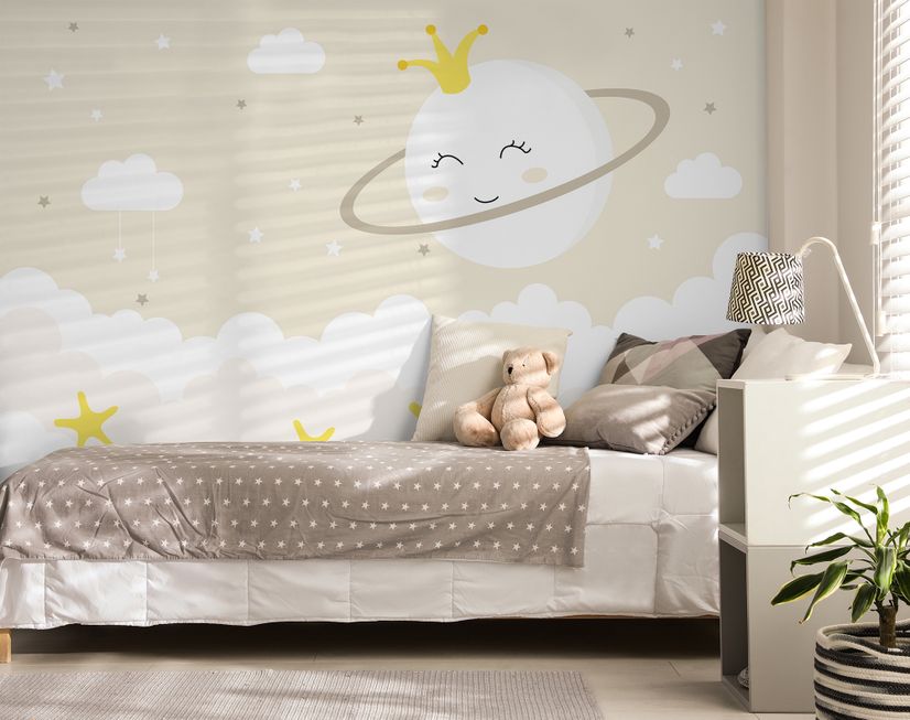 Soft White Clouds Mural Wallpaper, Sky & Clouds Wallpaper