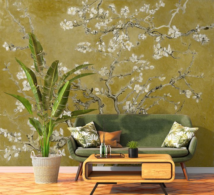 Ristede Ingen mål Van Gogh Almond Blossom Wallpaper Mural • Wallmur®