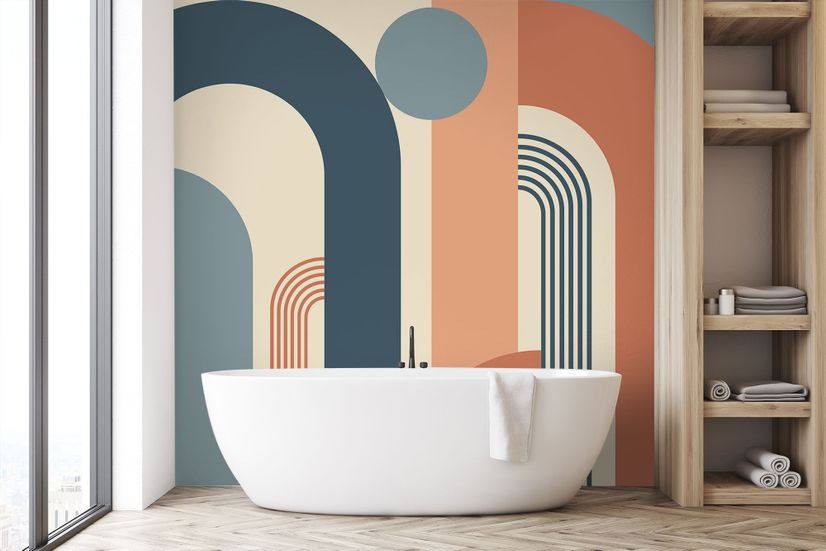 Dark Arches Art Deco Wallpaper Mural • Wallmur®