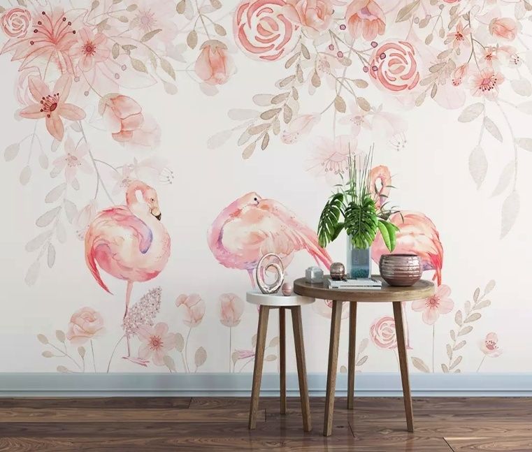 Wall Mural Pink flamingo 