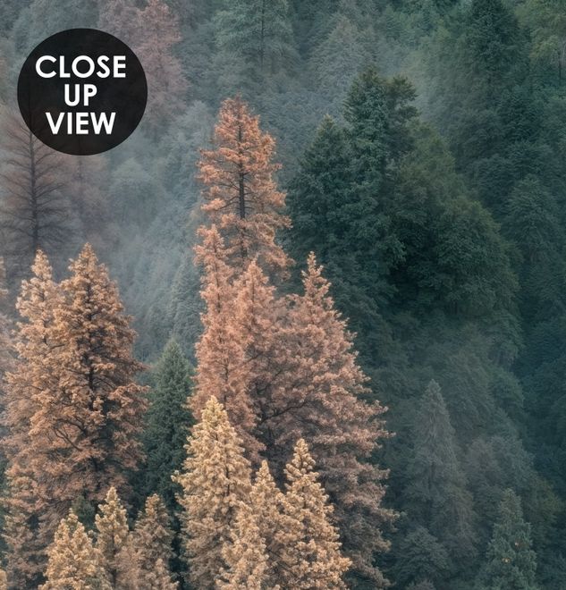 Misty Forest Wallpaper Mural
