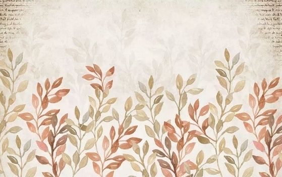 Vintage Autumn Leaves Wallpaper Mural