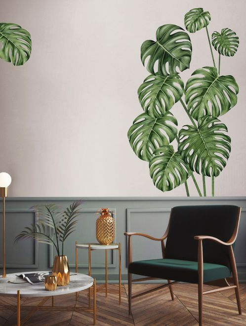 Watercolor Leafs Wall Decal Sticker