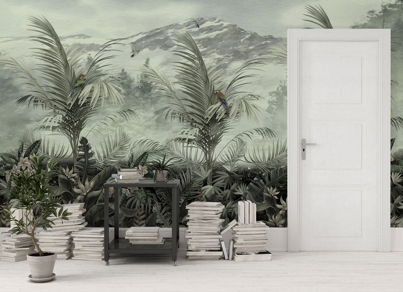 Vintage Tropical Forest Wallpaper Mural