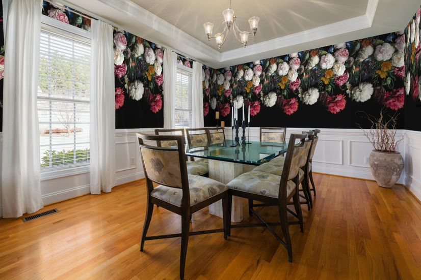 Dutch Floral Style Flower Bouquet Wallpaper Mural