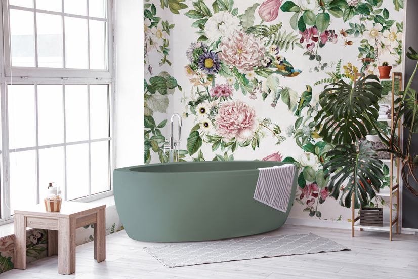 Dark Botanical Soft Floral Wallpaper Mural