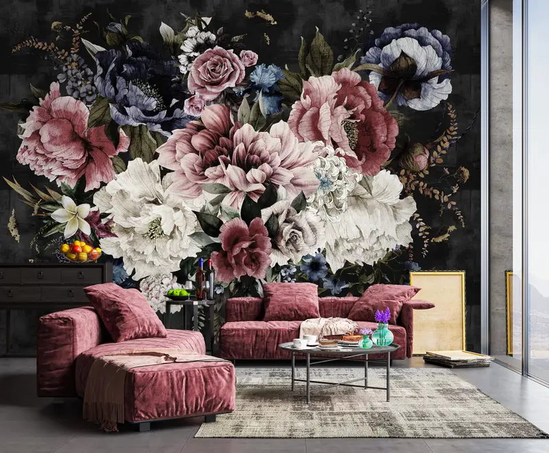 Pink Floral Wallpaper | Wallpaper & wall coverings | B&Q