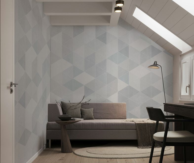 Scandinavian Style Pastel Geometric Design Wallpaper - STYLE 1