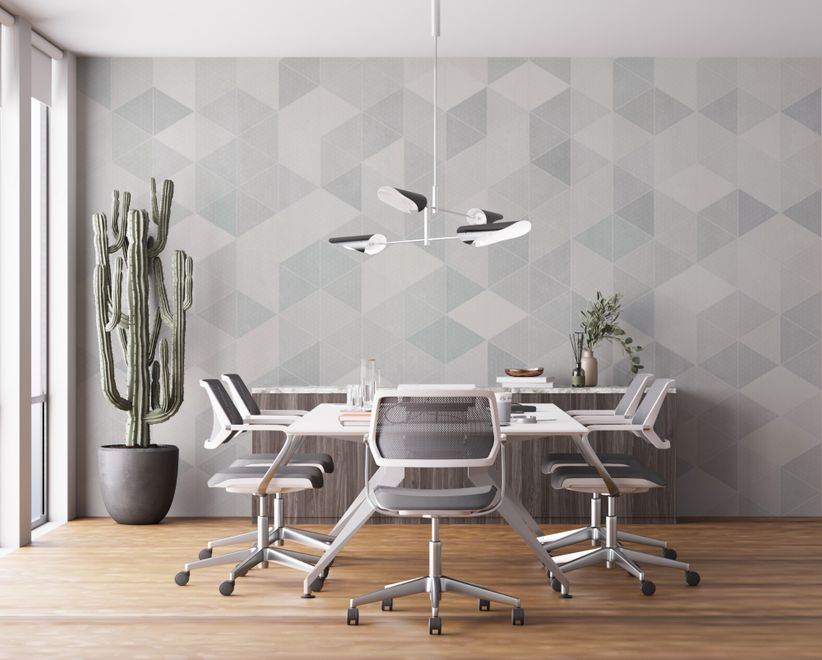 Scandinavian Style Pastel Geometric Design Wallpaper - STYLE 1