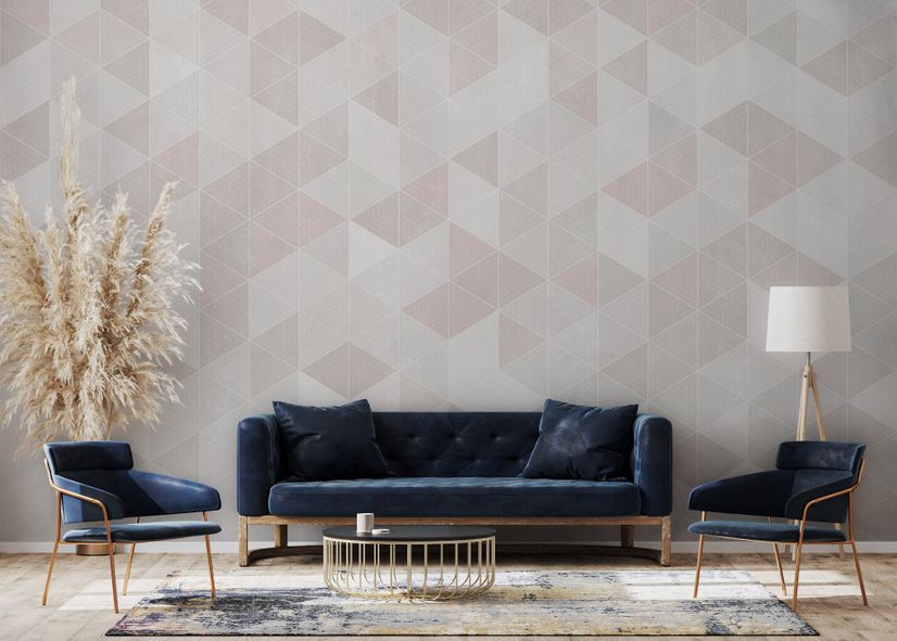 Scandinavian Style Pastel Geometric Design Wallpaper - STYLE 2