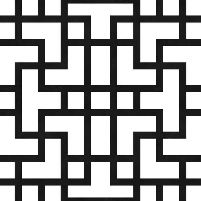 Modern Geometric Maze Wallpaper - STYLE 2