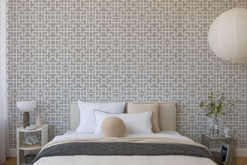 Modern Geometric Maze Wallpaper - STYLE 3
