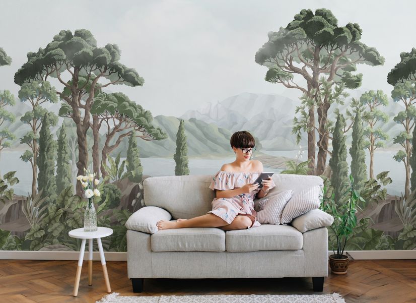 Rainforest Nature Tree Landscape Wallpaper Mural