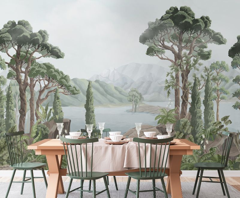 Rainforest Nature Tree Landscape Wallpaper Mural